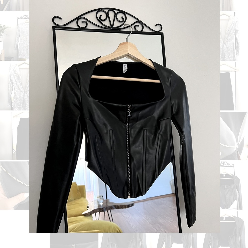 Long Sleeve Corset Top
